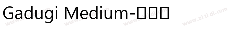 Gadugi Medium字体转换